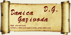 Danica Gazivoda vizit kartica